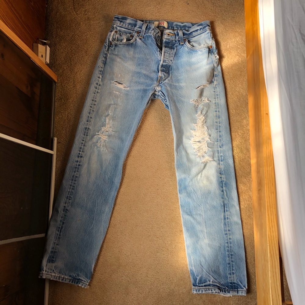Vintage Distressed Levi’s 501’s